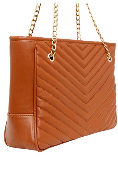 PARİGİ Tan Women's Tote Bag