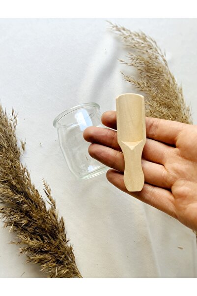 Atölye Merdiven Set of 3 minimal spice spoons raw wooden decorative spice spoons