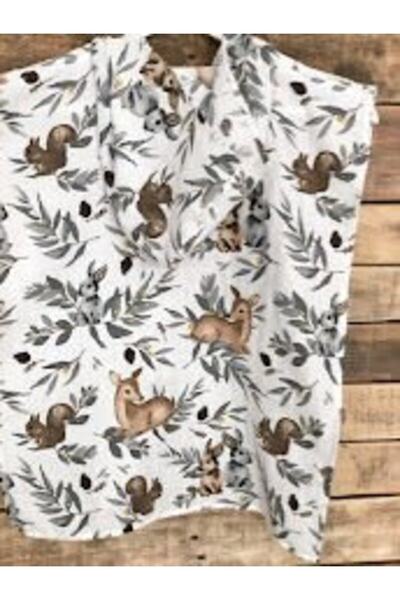 DERİN BOUTİQUES Patterned Muslin Poncho