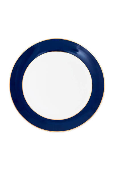 ZM Decor Mavi Rüya Altın Kenar 28 Cm Tabak