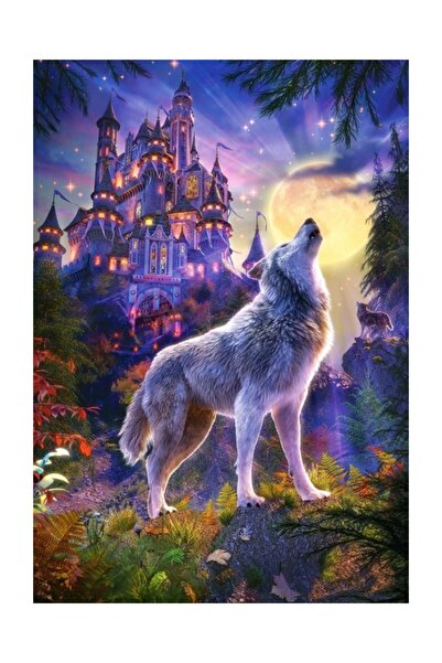 Genel Markalar Kurt Kalesi Dekoratif Çift Katlı Çerçeveli Asılabilir Ahşap Pu...