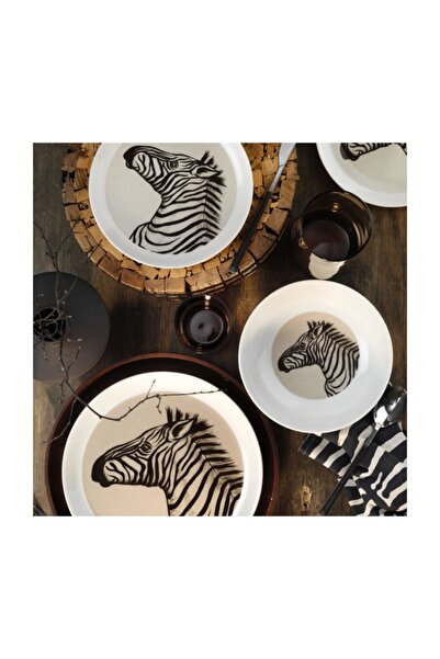 Kütahya Porselen Doğadakiler 27 cm Servis Tabağı Zebra