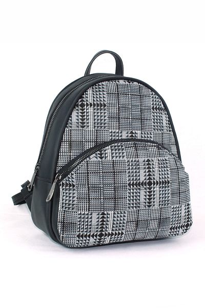 Housebags Καρό μαύρο γυναικείο σακίδιο πλάτης 137