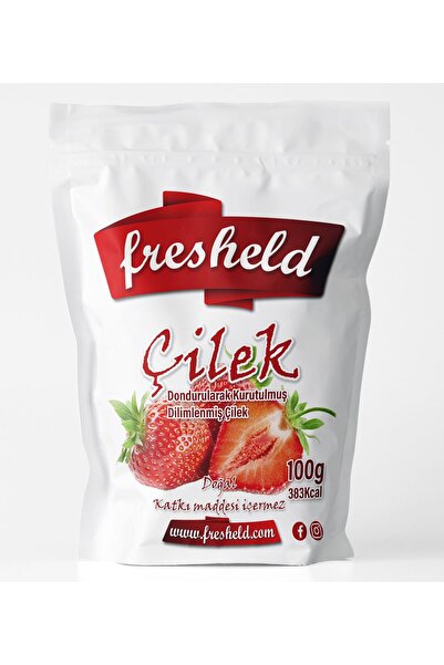 Fresheld Dondurularak Kurutulmuş Dilimlenmiş Çilek 100gr