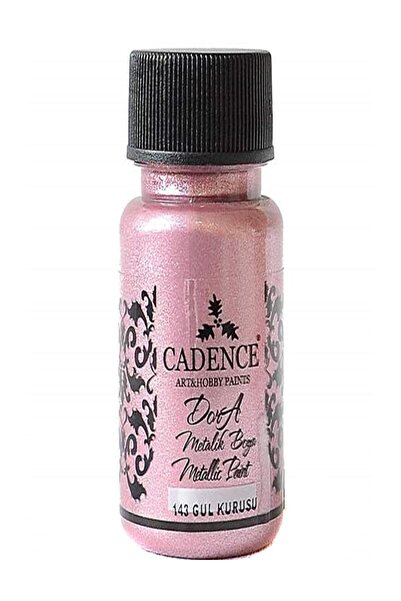 Cadence Dora Simli Metalik Boya 143-Gül Kurusu 50ml