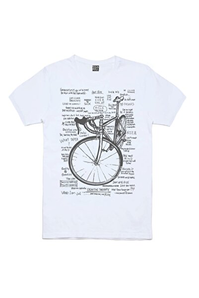 ROCKANDROLL Tricou cu mânecă scurtă cu litere albe pentru bicicletă de curse
