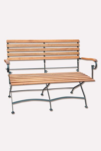 Sunfun Katlanır Metal Ahşap Bahçee Bankı, Balkon Bankı