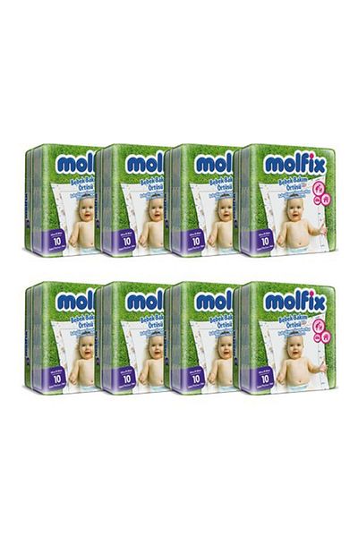 Molfix Baby Care Cover 8 Packs of 10 (80 Pieces)