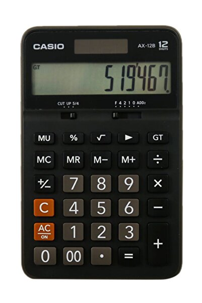 Casio AX-12 B MASA ÜSTÜ HESAP MAKİNASI 12 HANE
