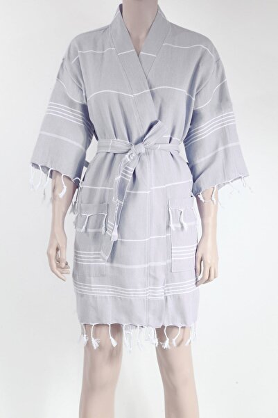 Bedinn Пештамл весільний кімоно Пештепладж Відкритий сірий Gkn001