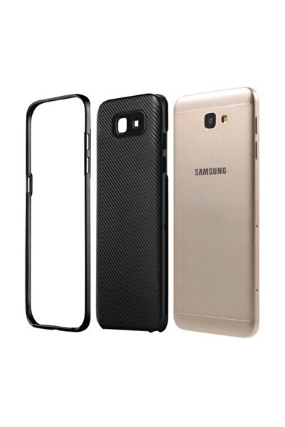 FitCase Galaxy J5 Prime (G570) 2in1 Carbon Desen Arka Kapak Siyah
