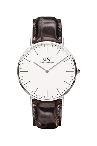 Daniel Wellington Ρολόι DW00100025, unisex, 36 χιλιοστά, Δερμάτινο, Μαύρο