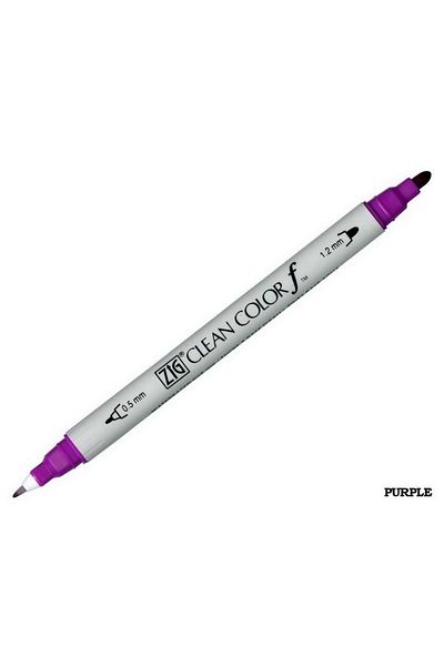 Zig Clean Color F Tcs-6000t 082 Purple Double Sided Pen