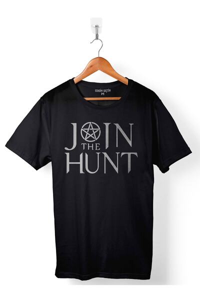 Kendim Seçtim Supernatural Join The Hunt II 2 - Unisex Logo Štampano T-Shirt