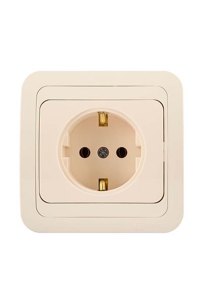 MAKEL Mimosa Cream Cream Grounded Socket