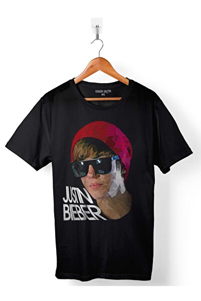 Kendim Seçtim جاستن بيبر 1994 صورة ظلية تي شيرت للرجال