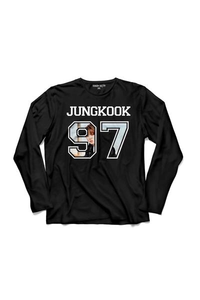 Kendim Seçtim Tricou cu mânecă lungă cu LOGO BTS BANGTAN BOYS JUNKOOK 97 - T 042024