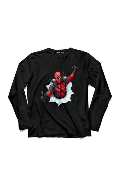 Kendim Seçtim Tricou cu mânecă lungă Deadpool 1 2 3 Logo Dead Pool 3 Tricou imprimat pentru copii