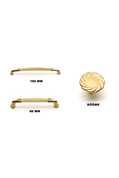 Azimkar Hırdavat Kulp 4350 96 Mm Sarı Dolap Çekmece
