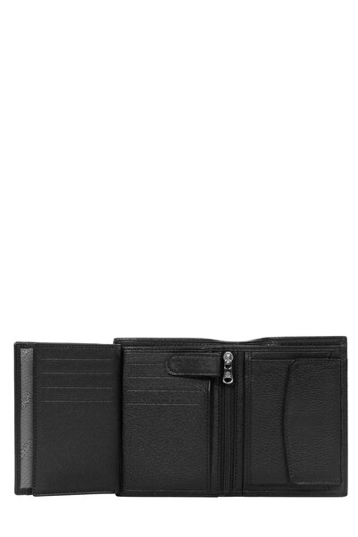CENGİZ PAKEL Genuine Leather Men's Black Wallet 13690