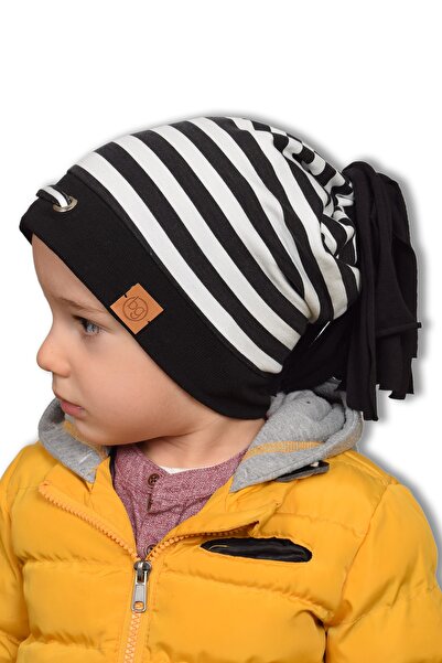 Babygiz Черно-бяла барета за момче