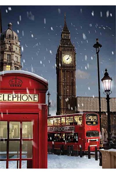 Gold Puzzle Under London 1000 PiecePuzzle- Snow