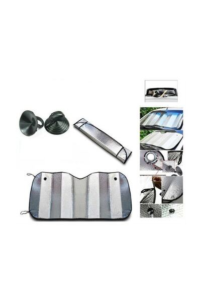 Şentürk Metalize Alüminyum Ön Cam Güneşliği 145X70 cm Ford Fiesta
