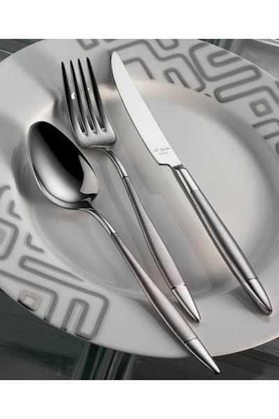 Aryıldız 89 Piece Prestige - Elegant Matte Spoon Knife and 5 Piece Ladle Set