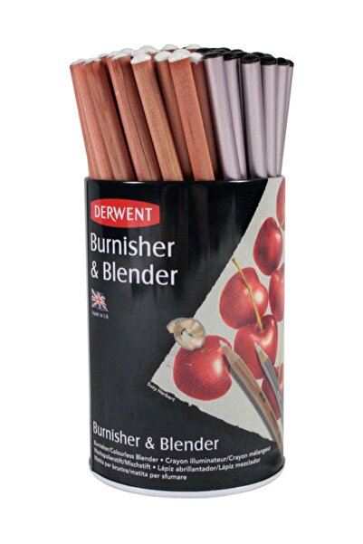 Derwent Burnisher & Blender Parlatıcı ve Karıştırıcı Kalemler 72`li Kap (36`ş...