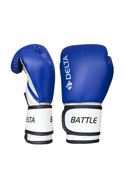 Delta Battle Dura-Strong Blue-White Boxing Gloves