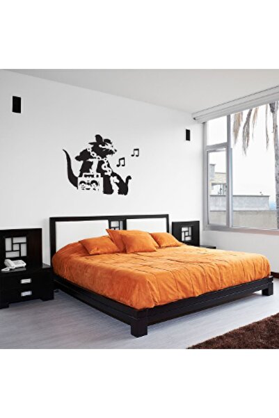 Sticker Sepetim Fare Müzik Dekoratif Duvar Sticker