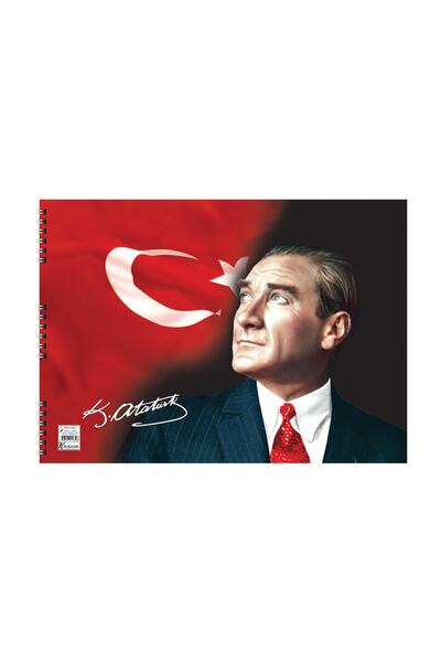 KESKİN COLOR Ataturk 25x35 15 Sheets Spiral Painting Book (308005)