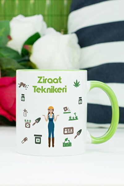 Hediyelen كوب فني زراعي أخضر