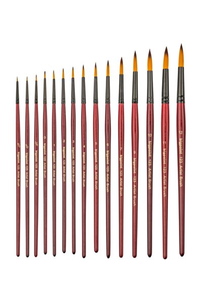 Bigpoint 123 Serisi Sentetik Kıl Yuvarlak Fırça No: 11 1 Adet