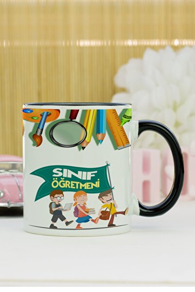 Hediyelen كوب مدرس المدرسة باللون الأسود