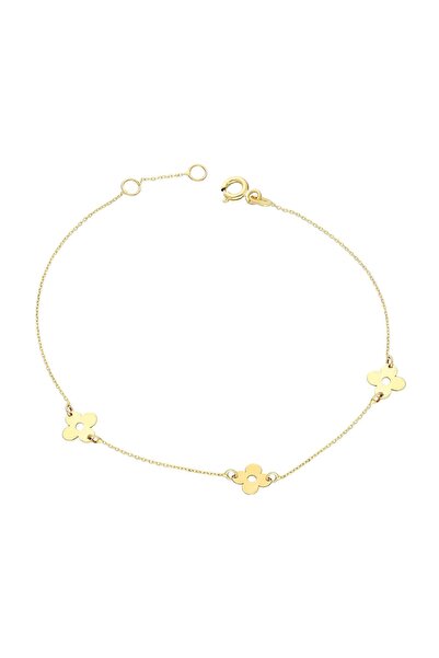 Glorria Kadın Altın Çiçek Bileklik SV0137