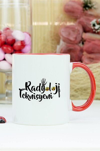 Hediyelen Radiology Technician Mug Cup Red