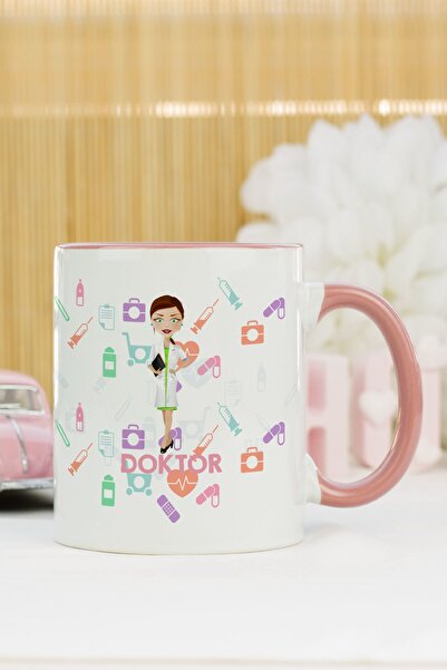 Hediyelen Doctor Mug Cup Pink