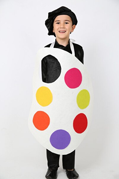 Annee Bakk Erkek Çocuk Ressam Kostümü Palet Kıyafeti