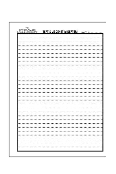 Paste Notes TEFTİŞ VE DENETİM DEFTERİ