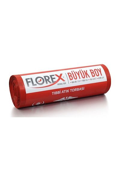 Florex 531 Medical Waste Printed Garbage Bag Large Size 60 X 85 Cm