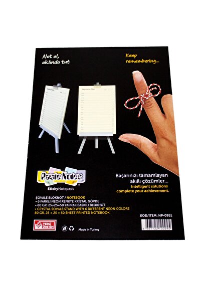 Paste Notes MASAÜSTÜ AYAKLI NOT ŞÖVALE