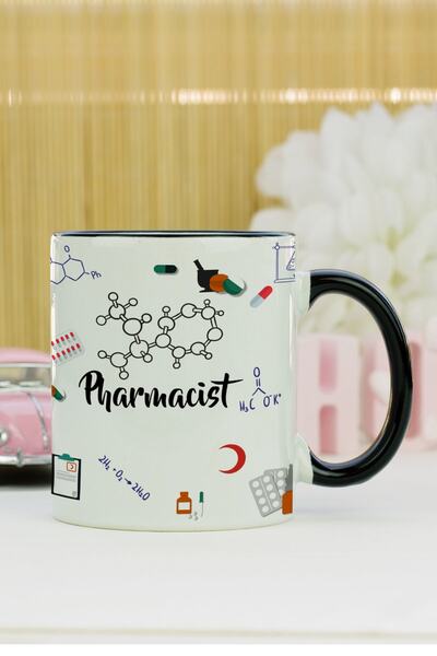 Hediyelen Pharmacist Mug Cup Black
