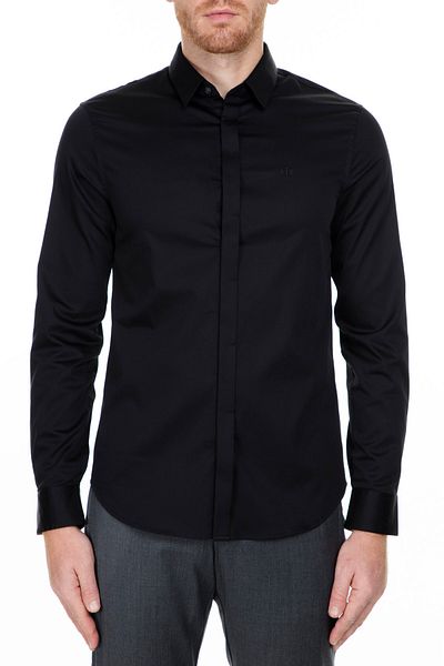 Armani Exchange Ανδρικό μαύρο πουκάμισο 8NZCBD ZN10Z 1200