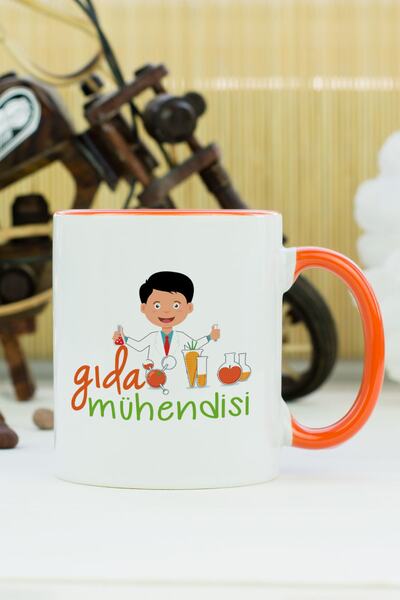 Hediyelen كوب مهندس الطعام باللون البرتقالي