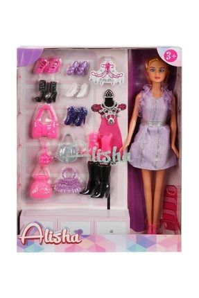 Alisha Ayakkabi Ve Cantali Bebek Oyun Seti Mor Elbise Fiyati Yorumlari Trendyol