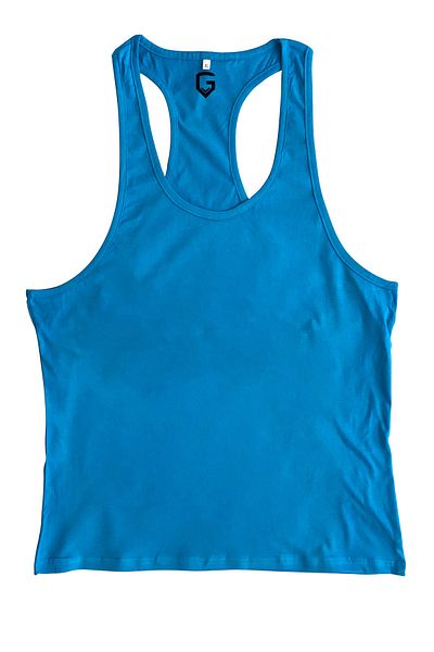 TOP GLORY FITNESS GYM TANK TOP TENISI SPORTATOR ATLET ALBASTRU DESCHIS TTGT5027W