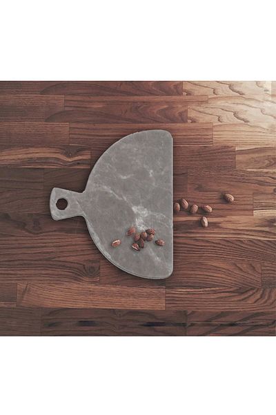 MERMEREVİM Marble Semicircle Cutting-cheese Plate