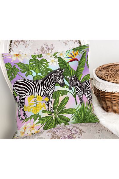 Realhomes Exotic Zebra Patterned Modern Pillow Cushion Cover