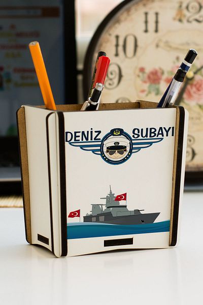Hediyelen Marine Officer Pen Holder